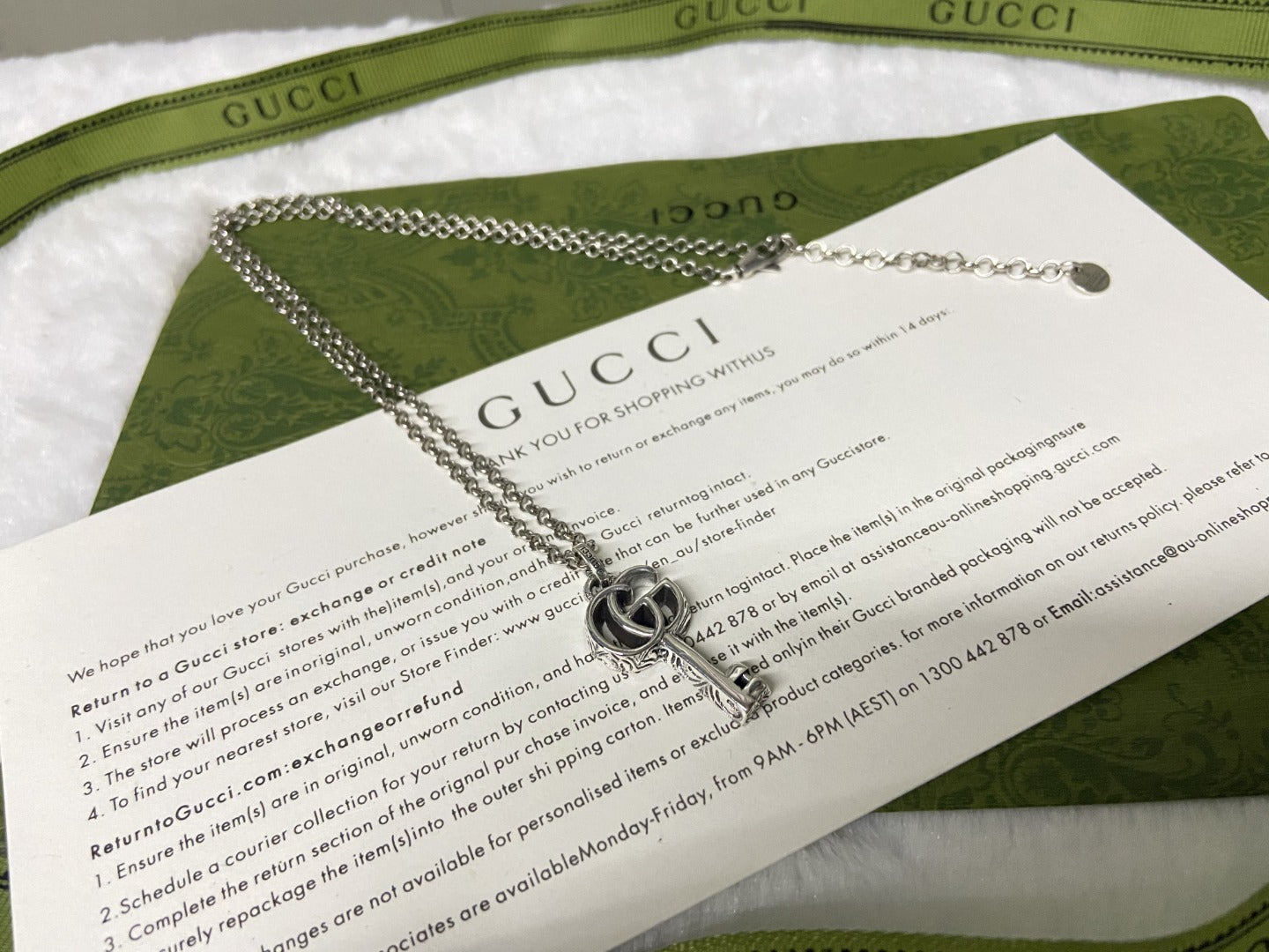 Double Gucci Key Necklace