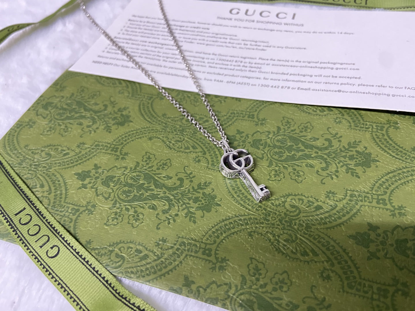 Double Gucci Key Necklace
