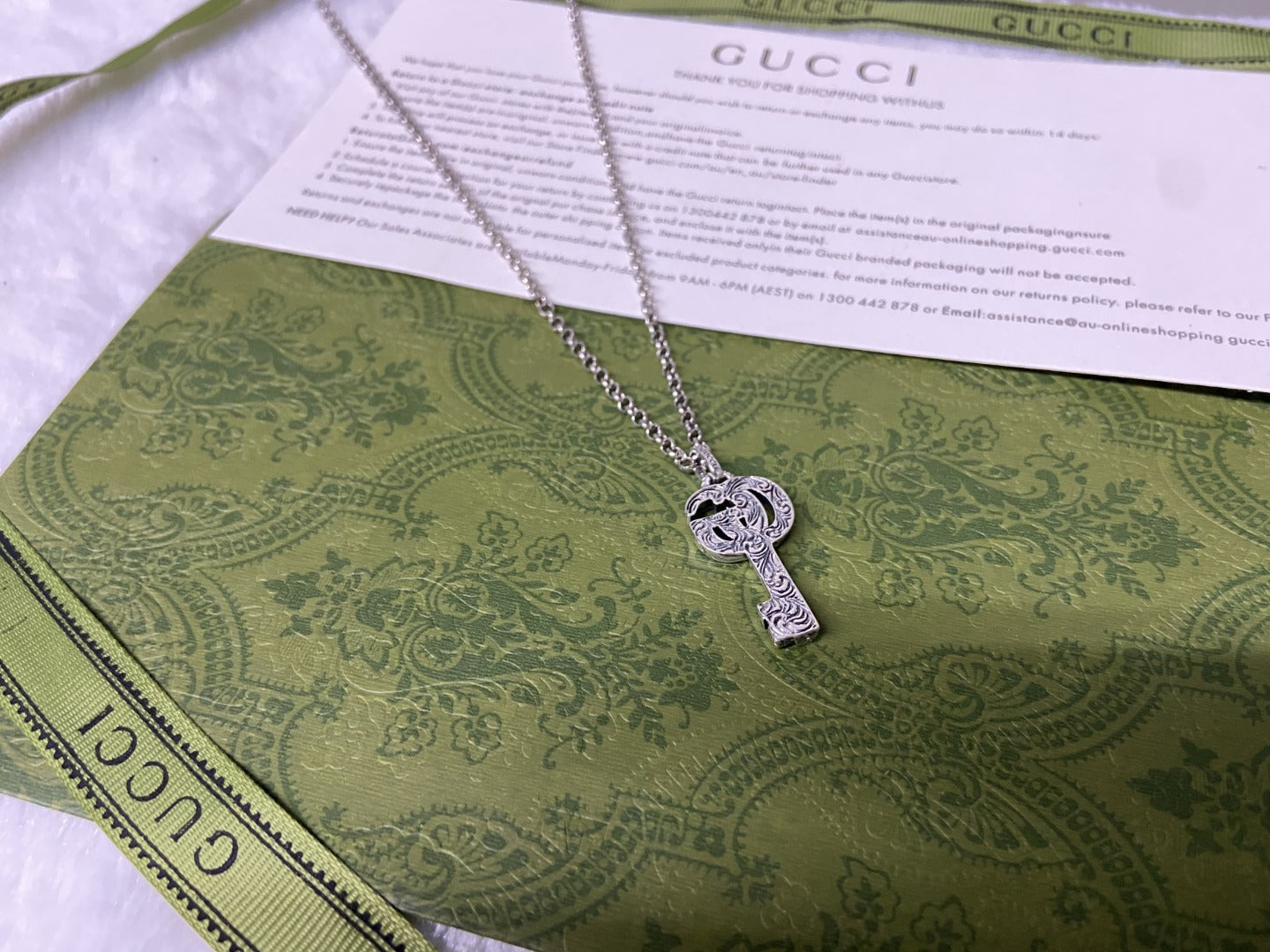 Double Gucci Key Necklace