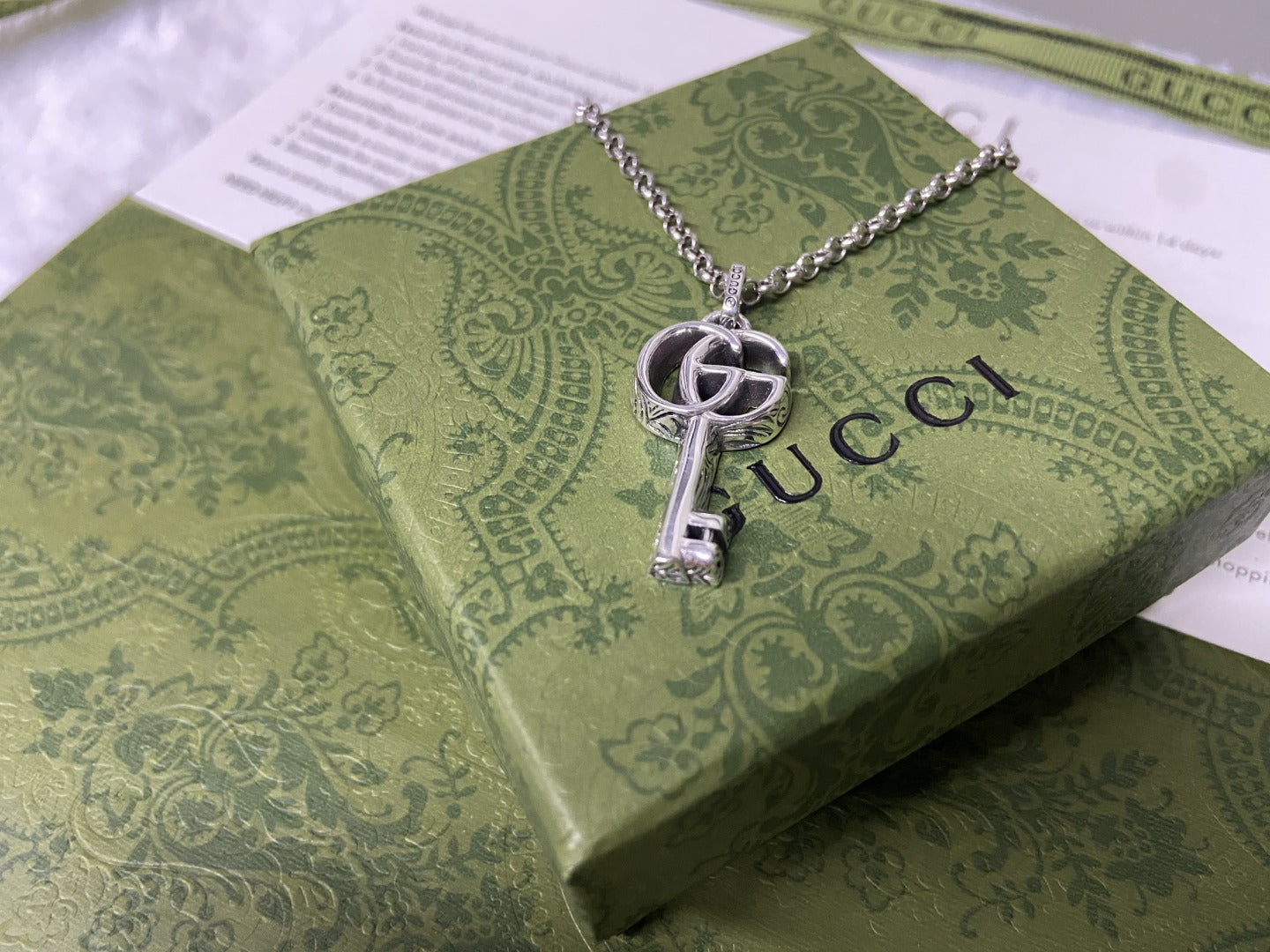 Double Gucci Key Necklace