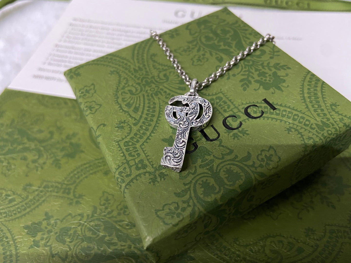 Double Gucci Key Necklace