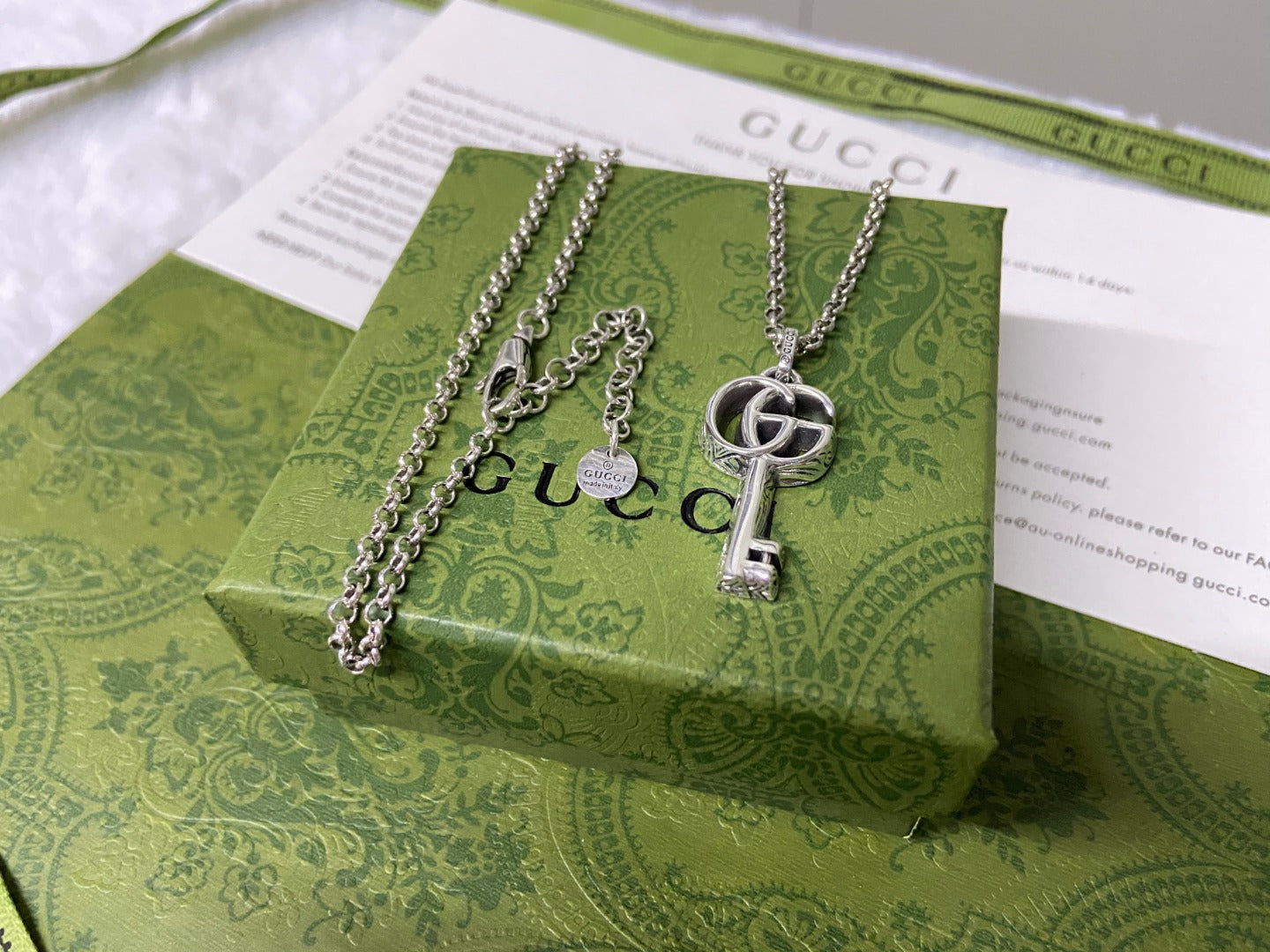 Double Gucci Key Necklace