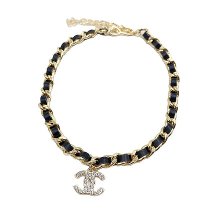 18K  Chanel 1995 Rhinestone Necklace