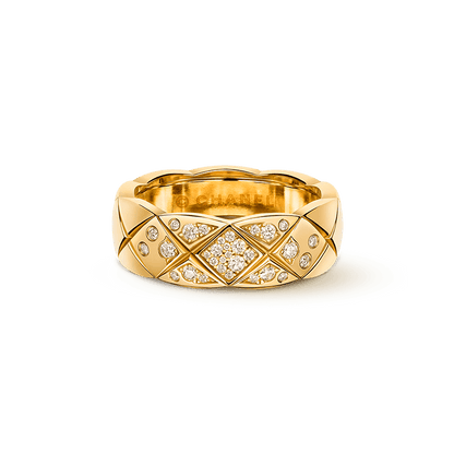 18K Yellow Gold  Chanel Coco Crush Diamonds Ring
