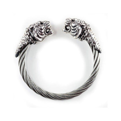 Double Gucci Double Tiger Head Vintage Bracelet