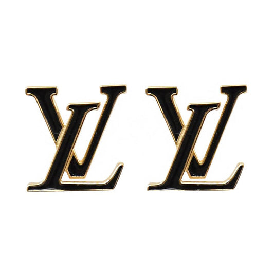 18K Louis Vuitton Iconic Black Earrings