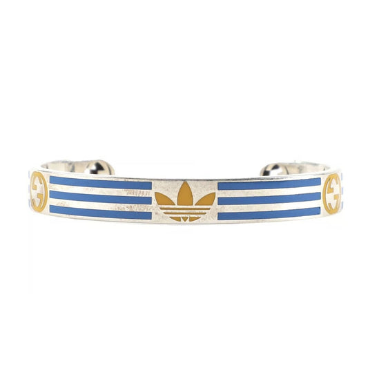 Double Gucci x Adidas Cuff Blue Bracelet