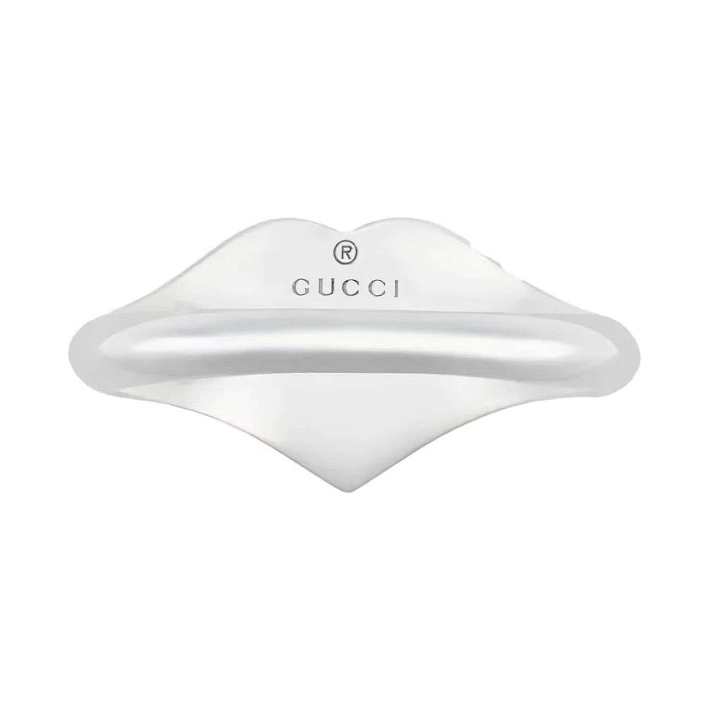 Double Gucci Interlocking Gucci Red Enamel Heart Ring