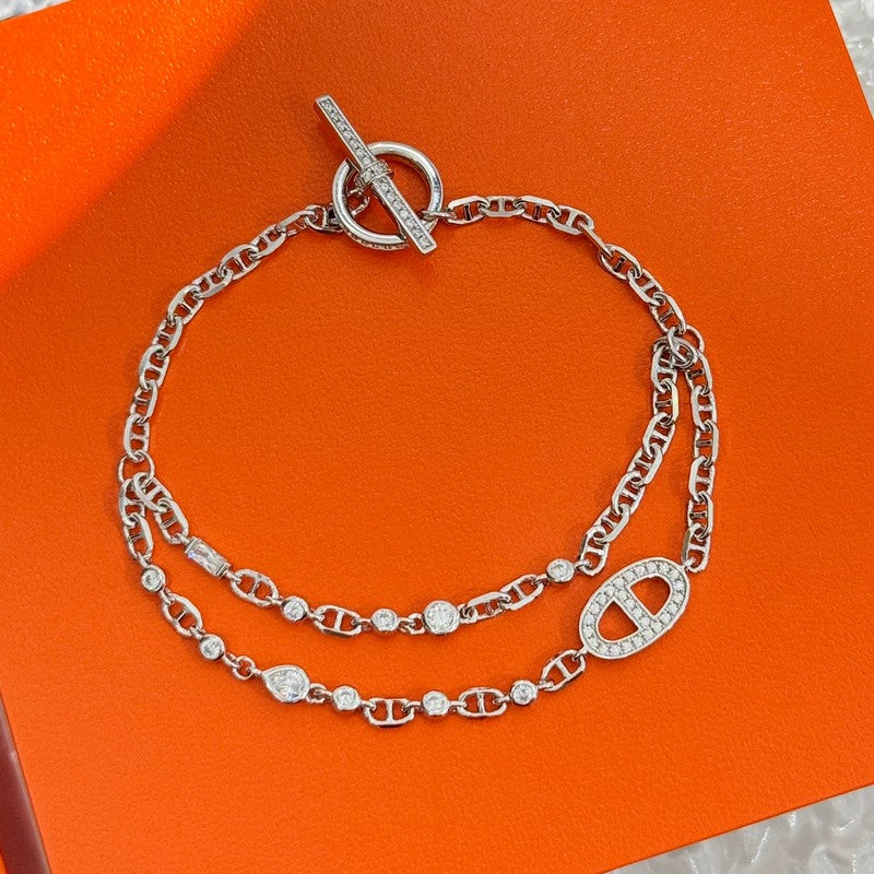 18K Hermes Farandole Diamond Bracelet