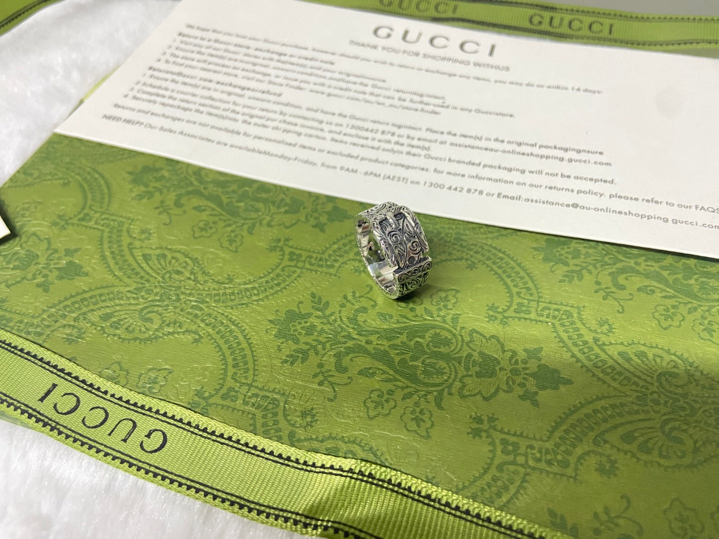 Double Gucci Garden Gatto Ring