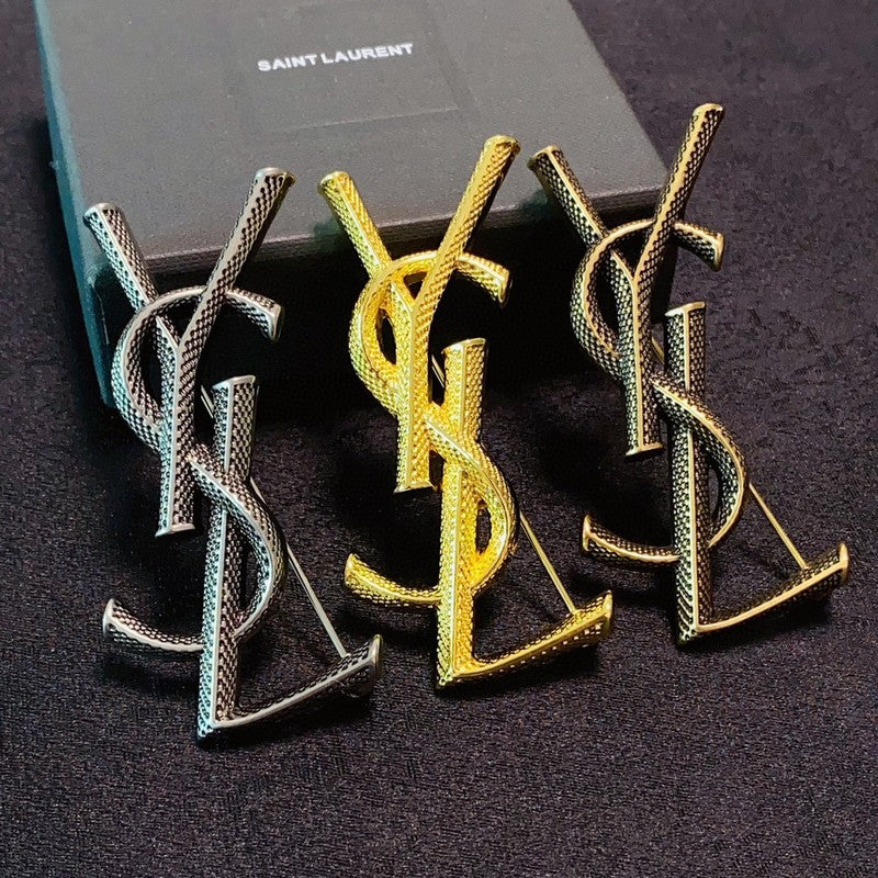18K YSL Three Color Brooch