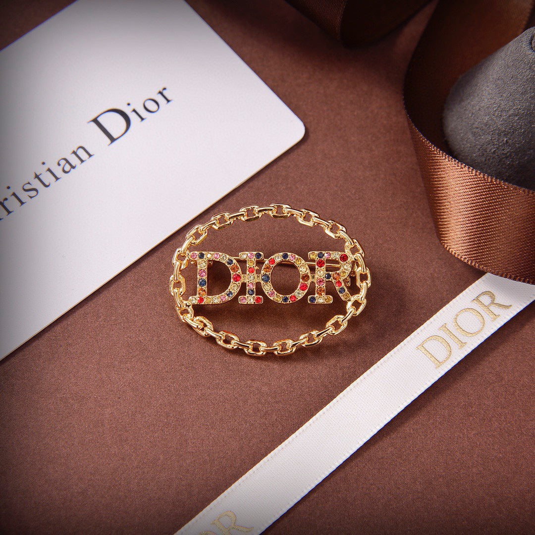 18K Dior Revolution Color Crystals Brooch
