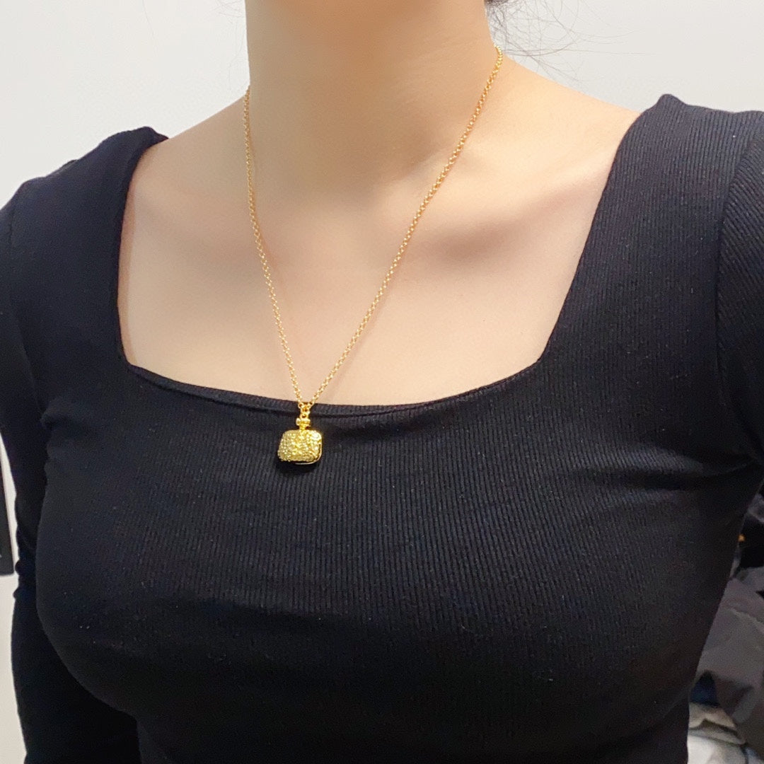 18K YSL Bag Pendant Necklace