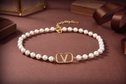 18K Valentino VLogo Signature Necklace