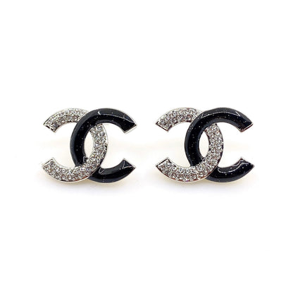 18K  Chanel Black Diamonds Earrings