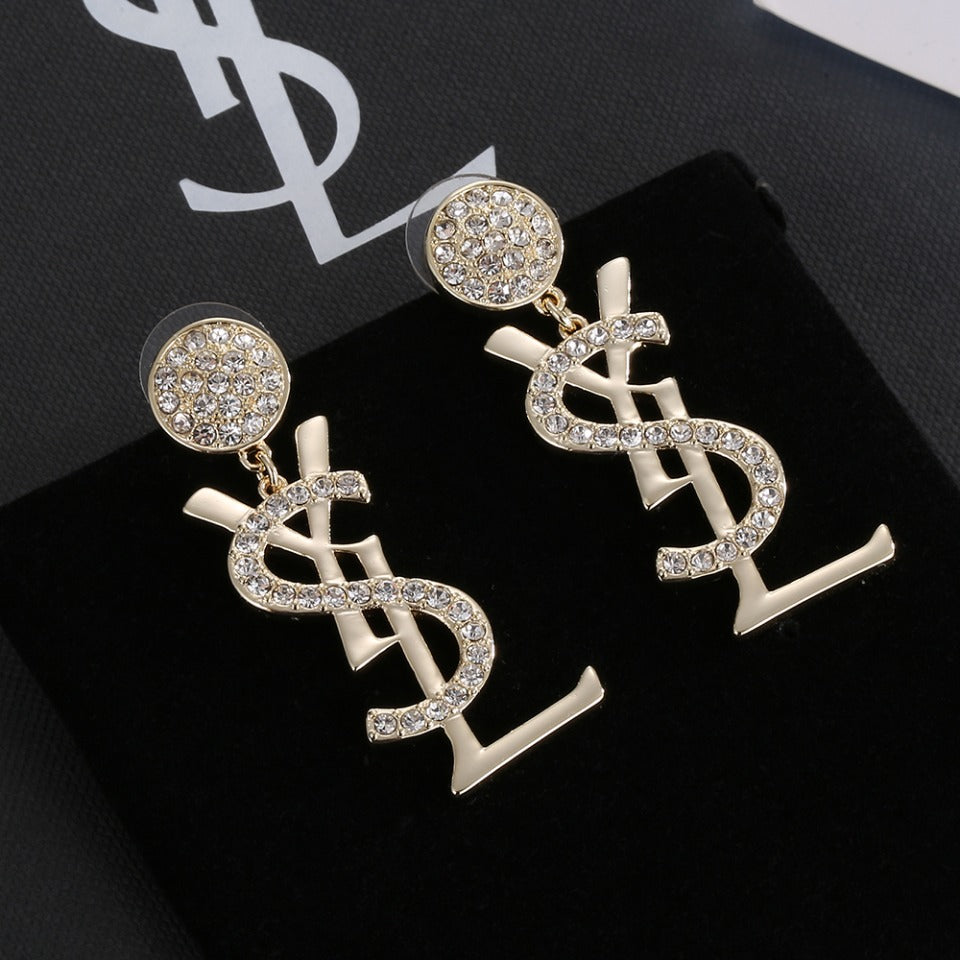 18K YSL Diamonds Earrings