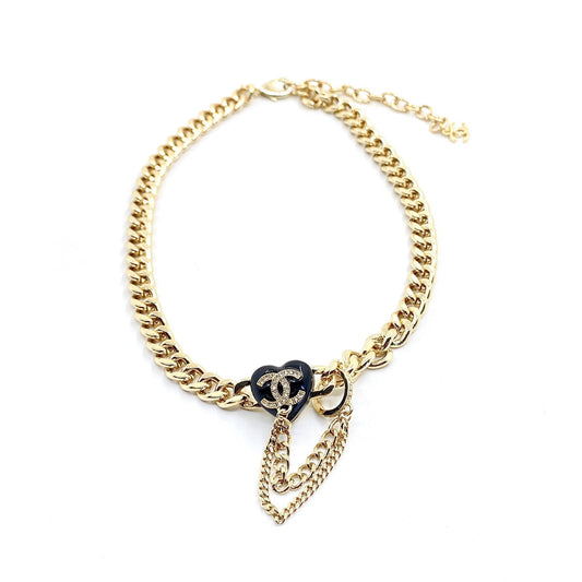 18K  Chanel Black Choker Necklace