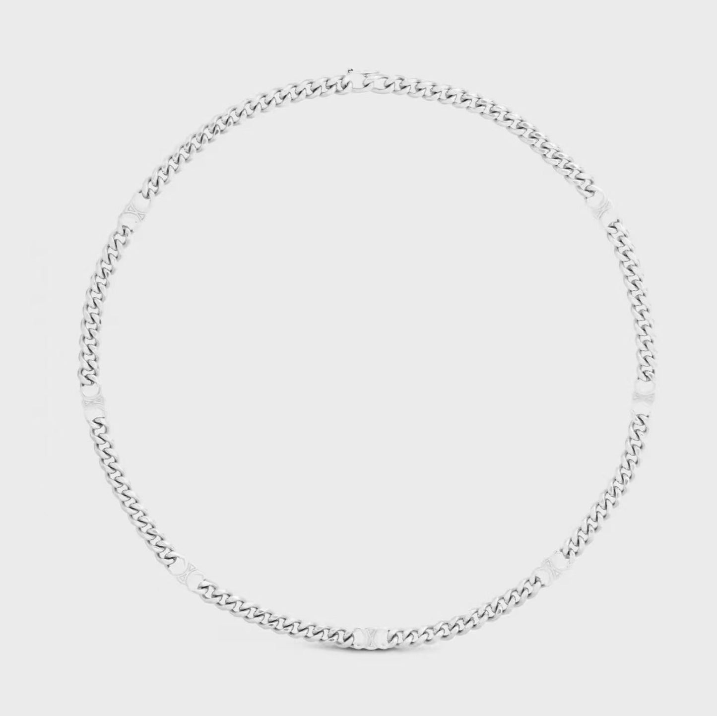 18K Celine Gourmette Chain Necklace