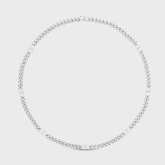 18K Celine Gourmette Chain Necklace