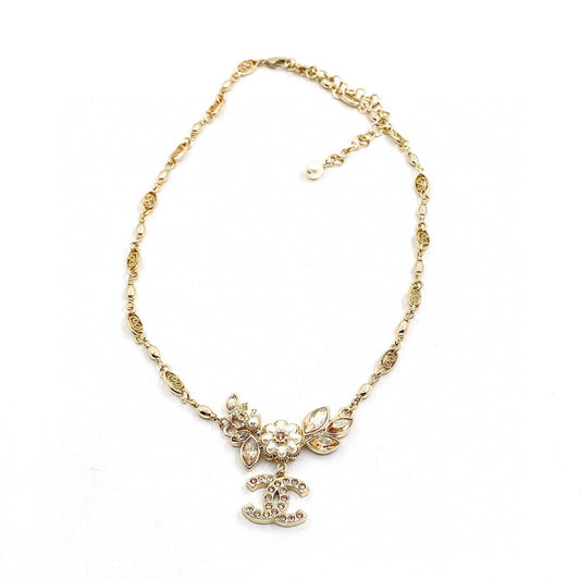 18K  Chanel Flower Diamond Necklace