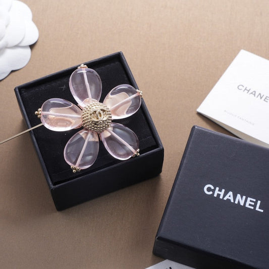 18K  Chanel Pink & Purple Brooch
