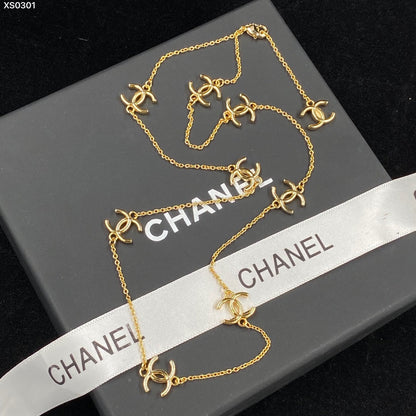 18K  Chanel Multi-Logo Necklace