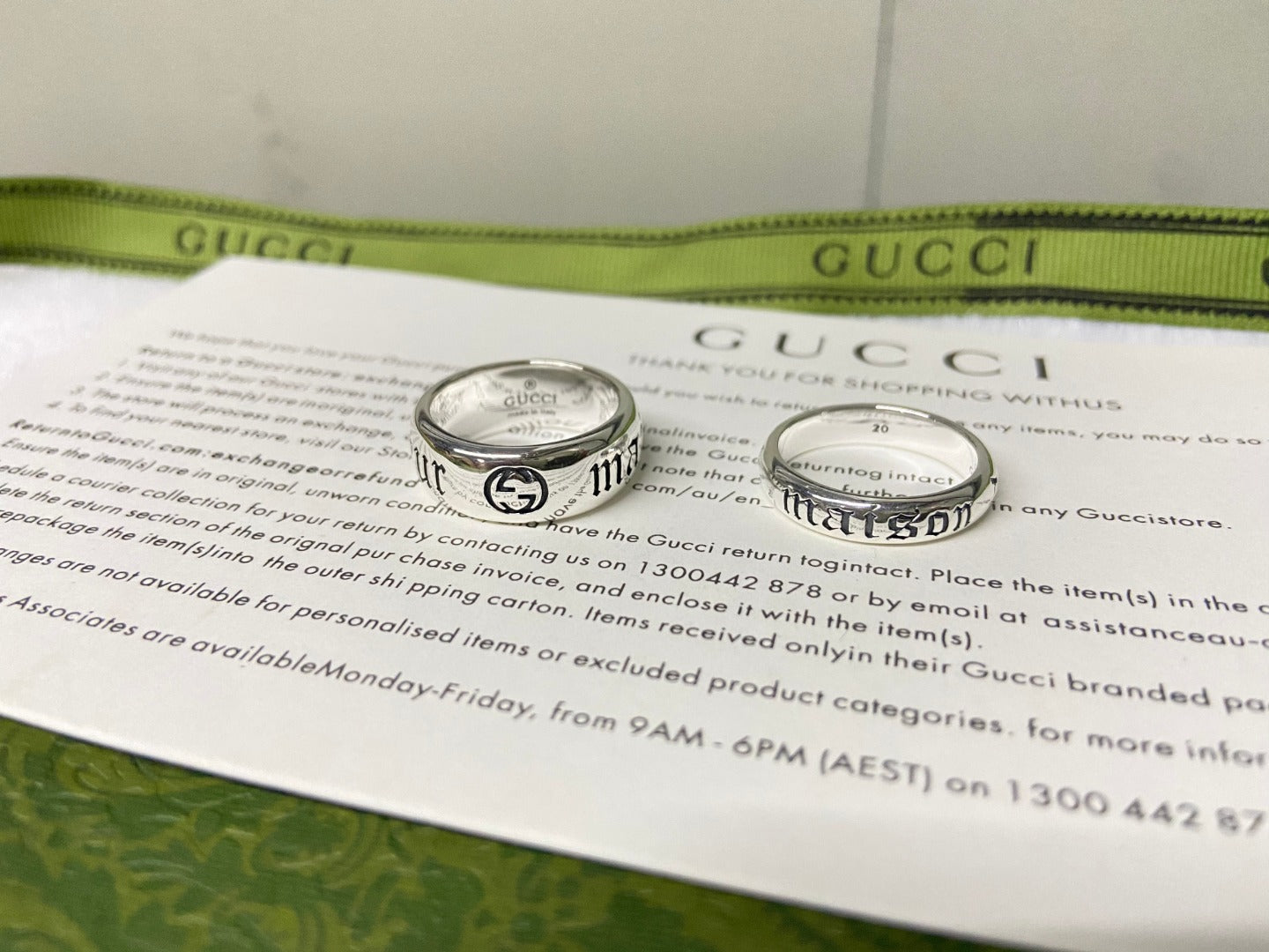 Double Gucci Maison de l'Amour Ring