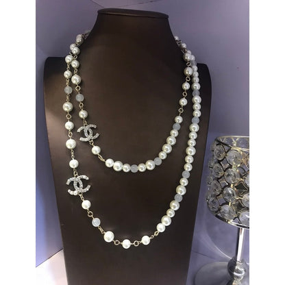 18K  Chanel Long Pearl Necklace