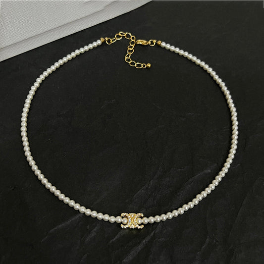 18K Celine Pearl Necklace