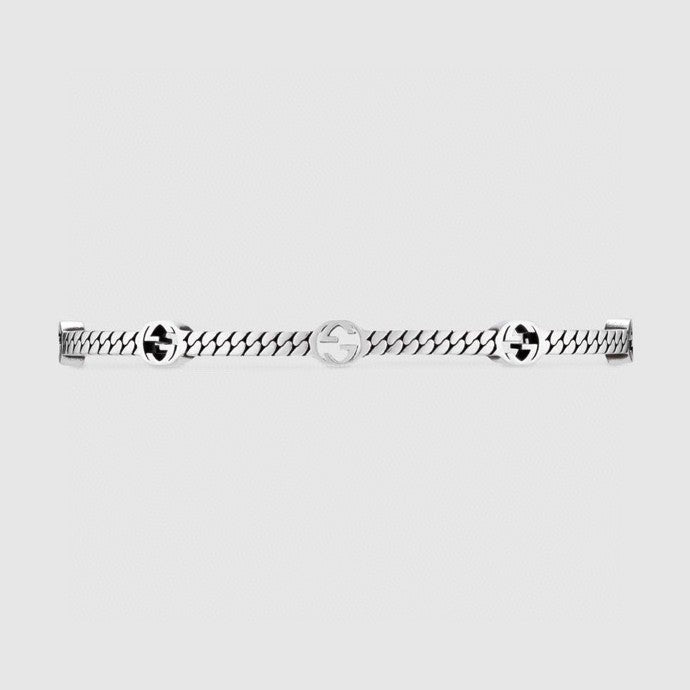 Double Gucci Thin Interlocking Gucci Bracelet