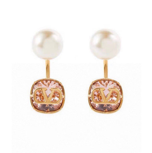 18K Valentino Crystal Earrings