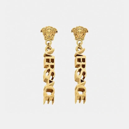 18K Medusa Earrings