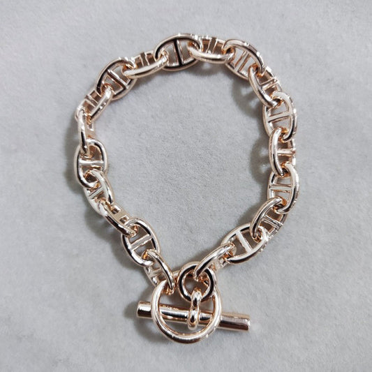 18K Hermes Cha?ne D'ancre Encha?n¨¦e Bracelet