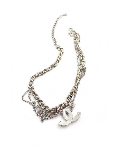 18K  Chanel Chain Diamond Necklace