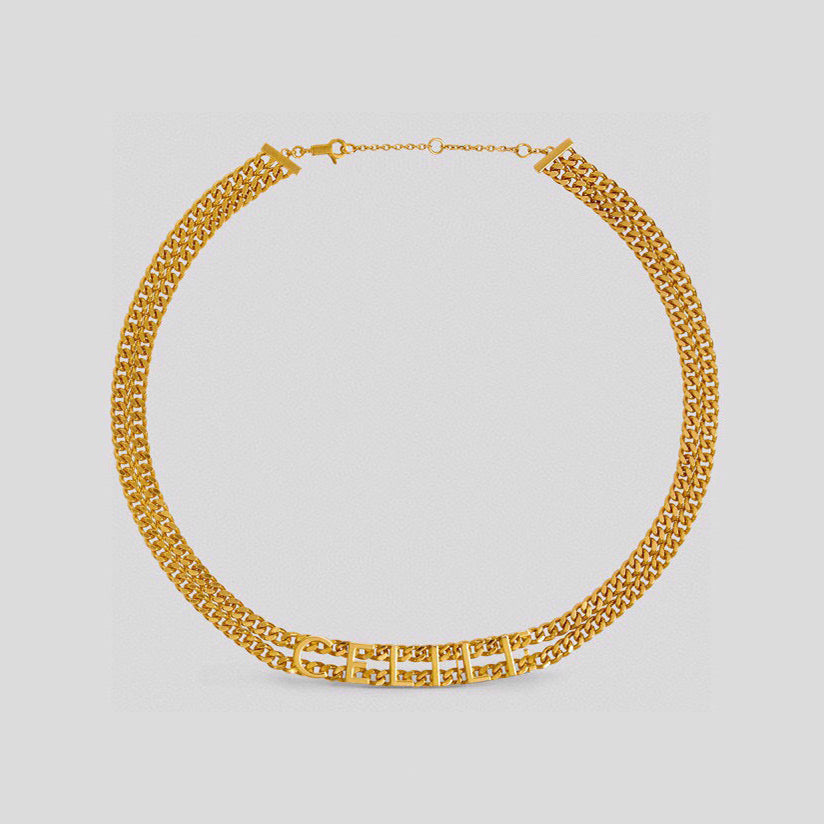 18K Celine Gourmette Necklace