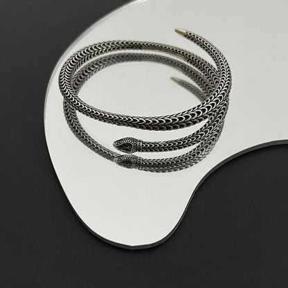 Double Gucci Ggard Snake Bracelet