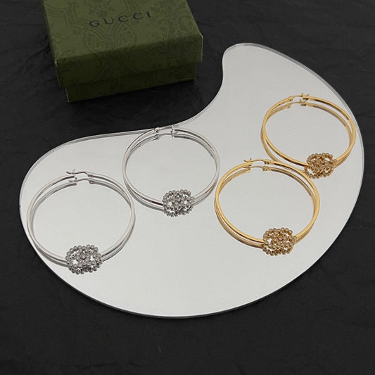 18K Double Gucci Running Diamond Bracelet