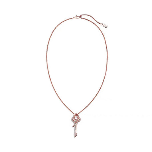 18K Tiffany Keys Woven Diamonds Large Necklace