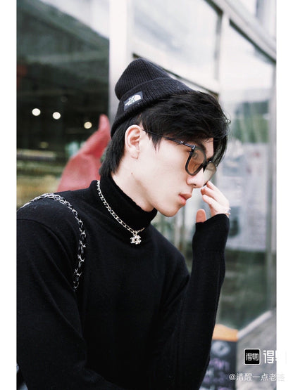 18K  Chanel Leather Choker Necklace