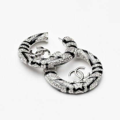 18K  Chanel Black Diamonds Earrings