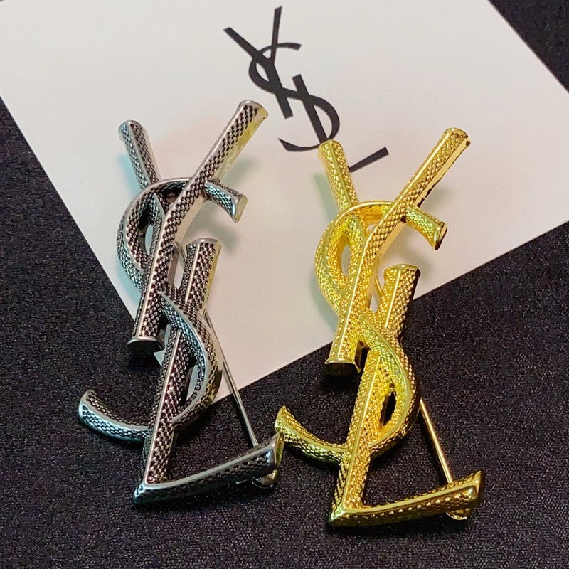 18K YSL Three Color Brooch
