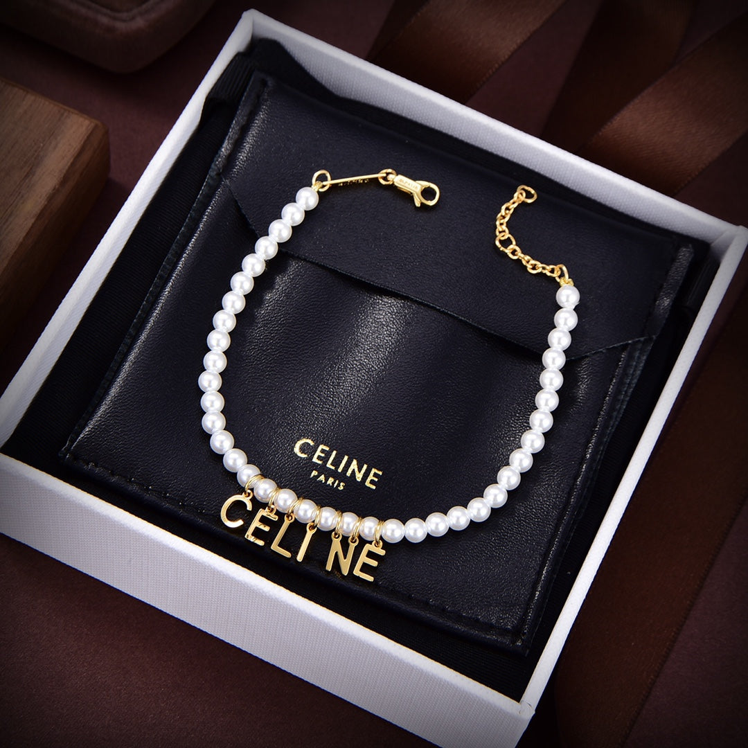18K Celine Paris Pearl Necklace
