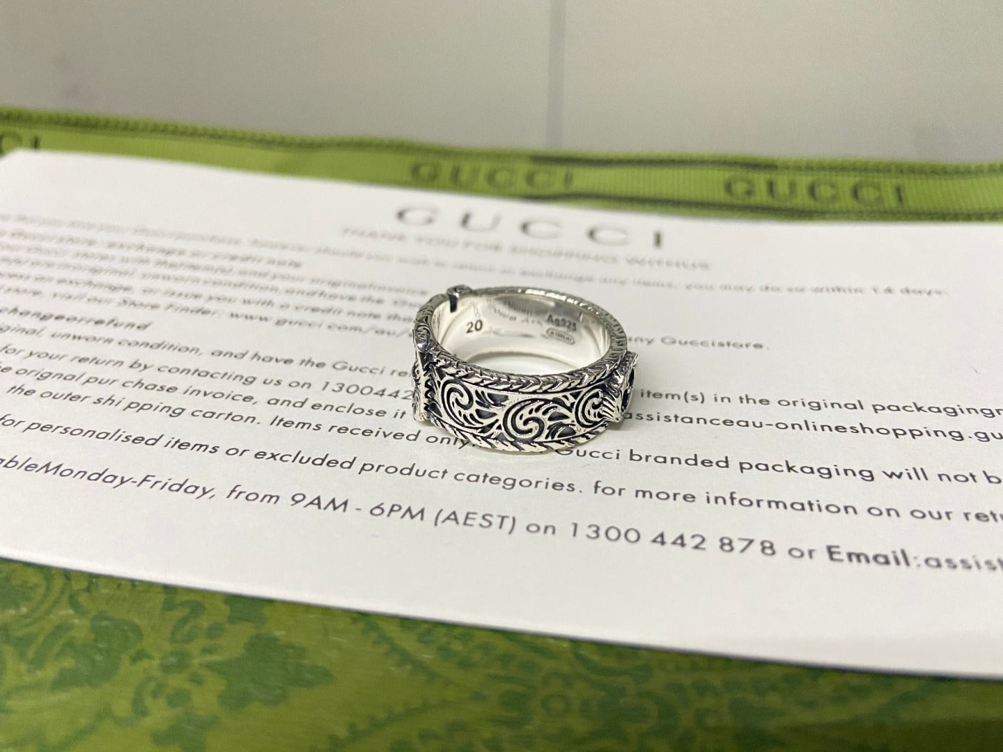 Double Gucci Garden Gatto Ring