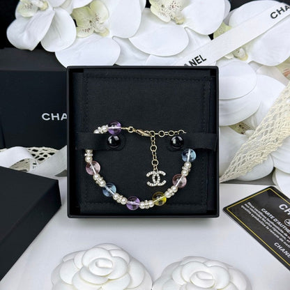 18K  Chanel 26C Color Crystal Bracelet