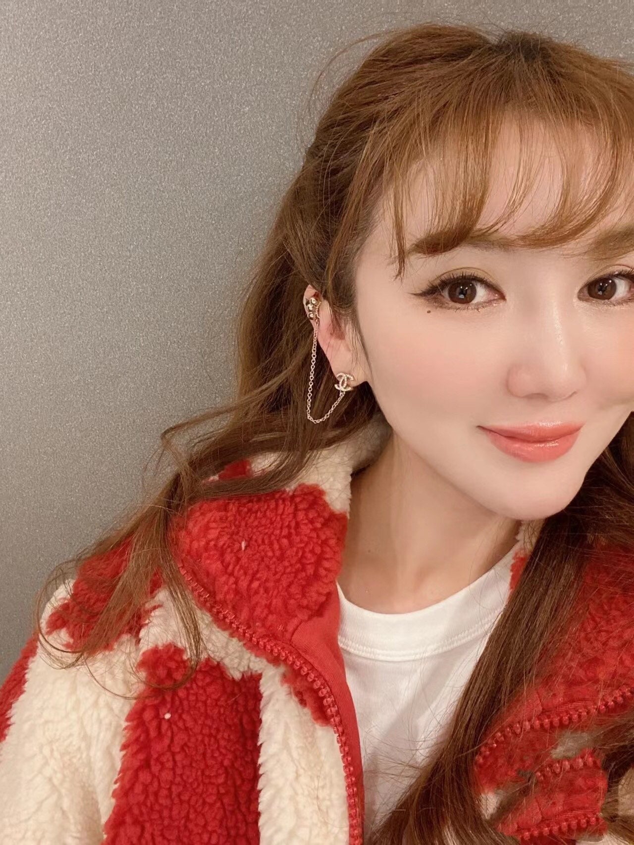 18K  Chanel Chain Earrings