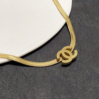 18K  Chanel Gold Choker Necklace