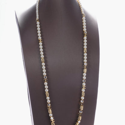 18K  Chanel 26C Crystal Long Necklace