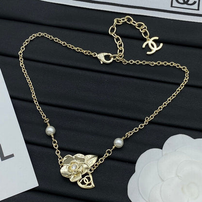 18K  Chanel Camellia Necklace
