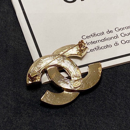 18K  Chanel Diamond Gold Brooch