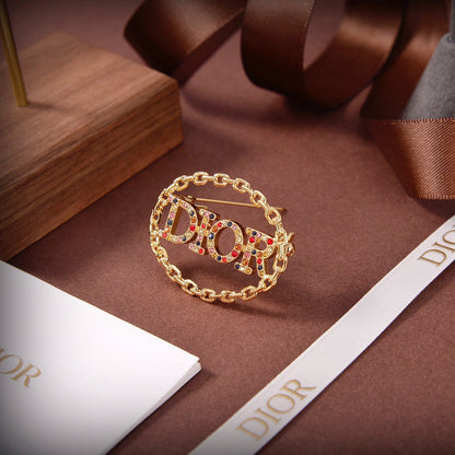18K Dior Revolution Color Crystals Brooch